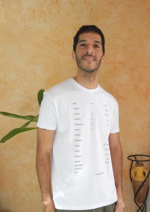 T-shirt "script" création originale