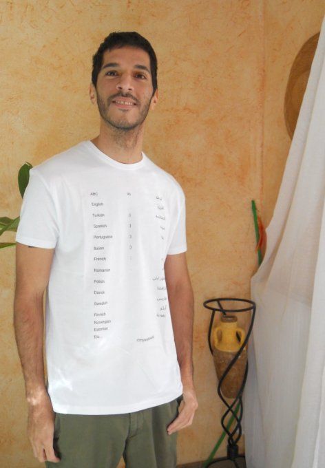 T-shirt "script" création originale