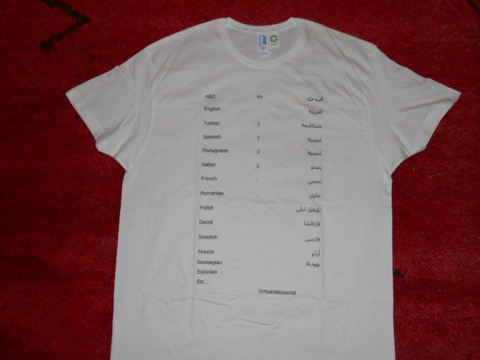 T-shirt "script" création originale